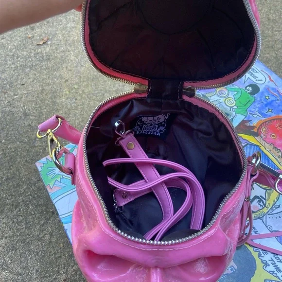 Killstar pink skull purse - Picture 3 of 4